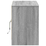 Mueble de TV con LED madera ingeniería gris Sonoma 100x34x50 cm V7573 Vetonek