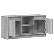 Mueble de TV con LED madera ingeniería gris Sonoma 100x34x50 cm V7573 Vetonek