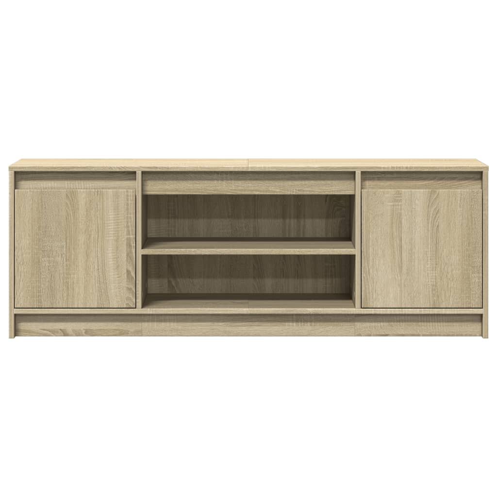 Mueble de TV LED madera sintetizada Nexus roble Sonoma 139,5x34x50 cm - Vetonek