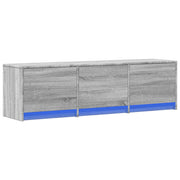 Mueble de TV madera sintetizada Nexus gris Sonoma 140x34x40 cm - Vetonek