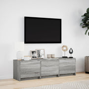 Mueble de TV madera sintetizada Nexus gris Sonoma 140x34x40 cm - Vetonek