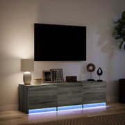 Mueble de TV madera sintetizada Nexus gris Sonoma 140x34x40 cm - Vetonek