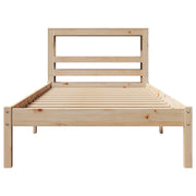 Estructura de cama sin colchón madera maciza de pino 90x190 cm v9645 - Vetonek