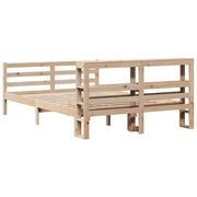 Estructura de cama sin colchón madera maciza de pino 140x190 cm V0740 Vetonek