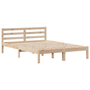 Estructura de cama sin colchón madera maciza de pino 140x190 cm V0740 Vetonek
