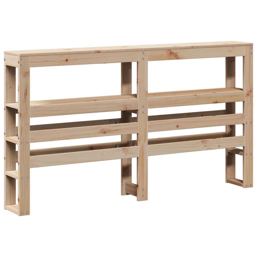 Estructura de cama sin colchón madera maciza de pino 140x190 cm V0740 Vetonek