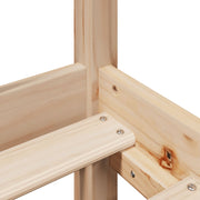 Estructura de cama sin colchón madera maciza de pino 140x190 cm V0740 Vetonek