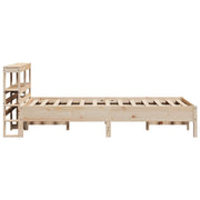 Estructura de cama sin colchón madera maciza pino 75x190 cm - Vetonek