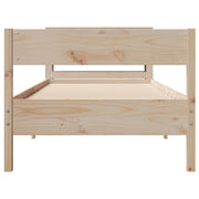 Estructura de cama sin colchón madera maciza de pino 90x200 cm v4519 - Vetonek