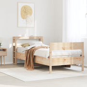 Estructura de cama sin colchón madera maciza de pino 90x190 cm v4632 Vetonek