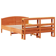 Estructura de cama sin colchón madera maciza marrón 120x190 cm - Vetonek