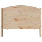 Estructura de cama sin colchón madera maciza pino 75x190 cm v5059 - Vetonek