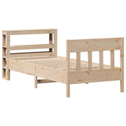 Estructura de cama sin colchón madera maciza de pino 90x190 cm v5417 - Vetonek