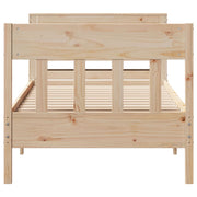 Estructura de cama sin colchón madera maciza de pino 90x190 cm v5417 - Vetonek