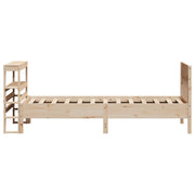 Estructura de cama sin colchón madera maciza de pino 90x190 cm v5417 - Vetonek