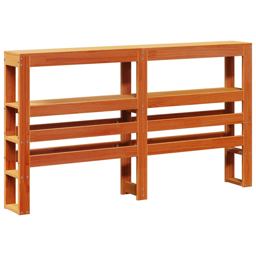 Estructura de cama sin colchón madera maciza marrón 135x190 cm - Vetonek