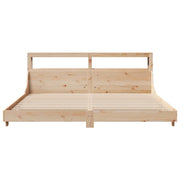 Estructura de cama sin colchón madera maciza de pino 200x200 cm V6643 Vetonek