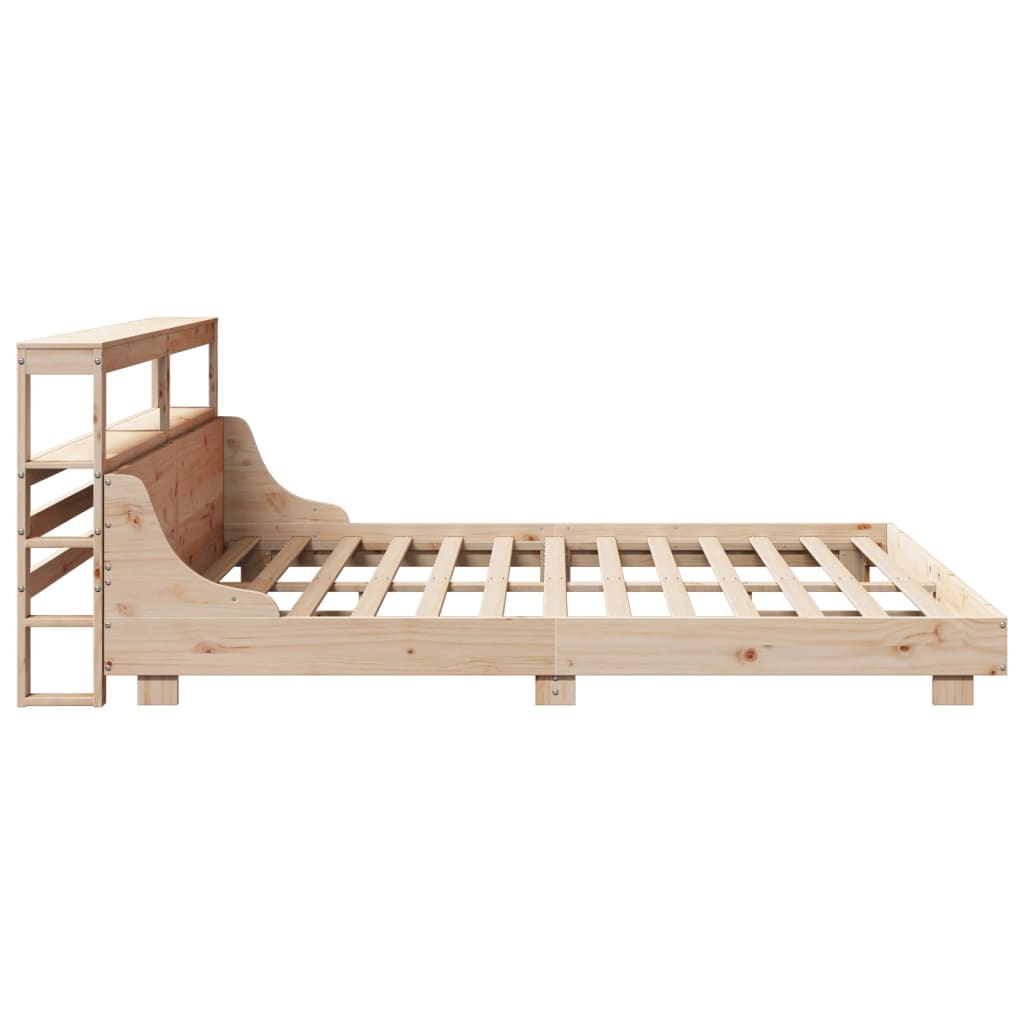 Estructura de cama sin colchón madera maciza de pino 200x200 cm V6643 Vetonek
