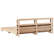 Estructura de cama sin colchón madera maciza de pino 200x200 cm V6643 Vetonek