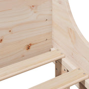 Estructura de cama sin colchón madera maciza de pino 200x200 cm V6643 Vetonek
