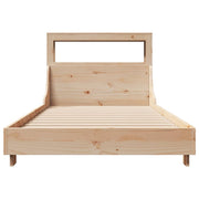 Estructura de cama sin colchón madera maciza de pino 90x200 cm - Vetonek