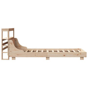Estructura de cama sin colchón madera maciza de pino 90x200 cm - Vetonek