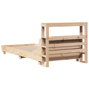 Estructura de cama sin colchón madera maciza de pino 90x190 cm v6971 - Vetonek