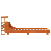 Estructura de cama sin colchón madera maciza marrón 90x190 cm v6995 - Vetonek