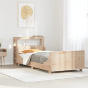 Estructura de cama sin colchón madera maciza de pino 90x200 cm v7244 Vetonek