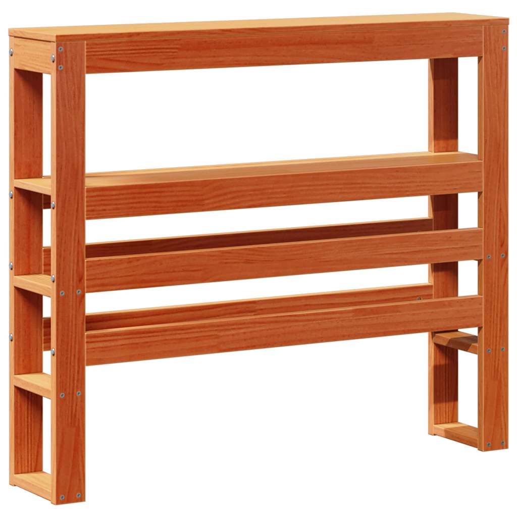 Estructura de cama sin colchón madera maciza marrón 75x190 cm v7688 - Vetonek