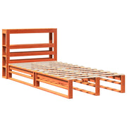 Estructura de cama sin colchón madera maciza marrón 90x190 cm - Vetonek
