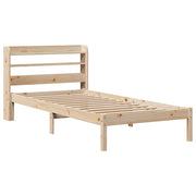 Estructura de cama sin colchón madera maciza de pino 90x190 cm v7831 - Vetonek