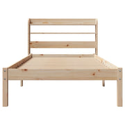 Estructura de cama sin colchón madera maciza de pino 90x190 cm v7831 - Vetonek