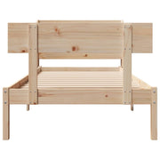 Estructura de cama sin colchón madera maciza de pino 90x200 cm v8692 - Vetonek