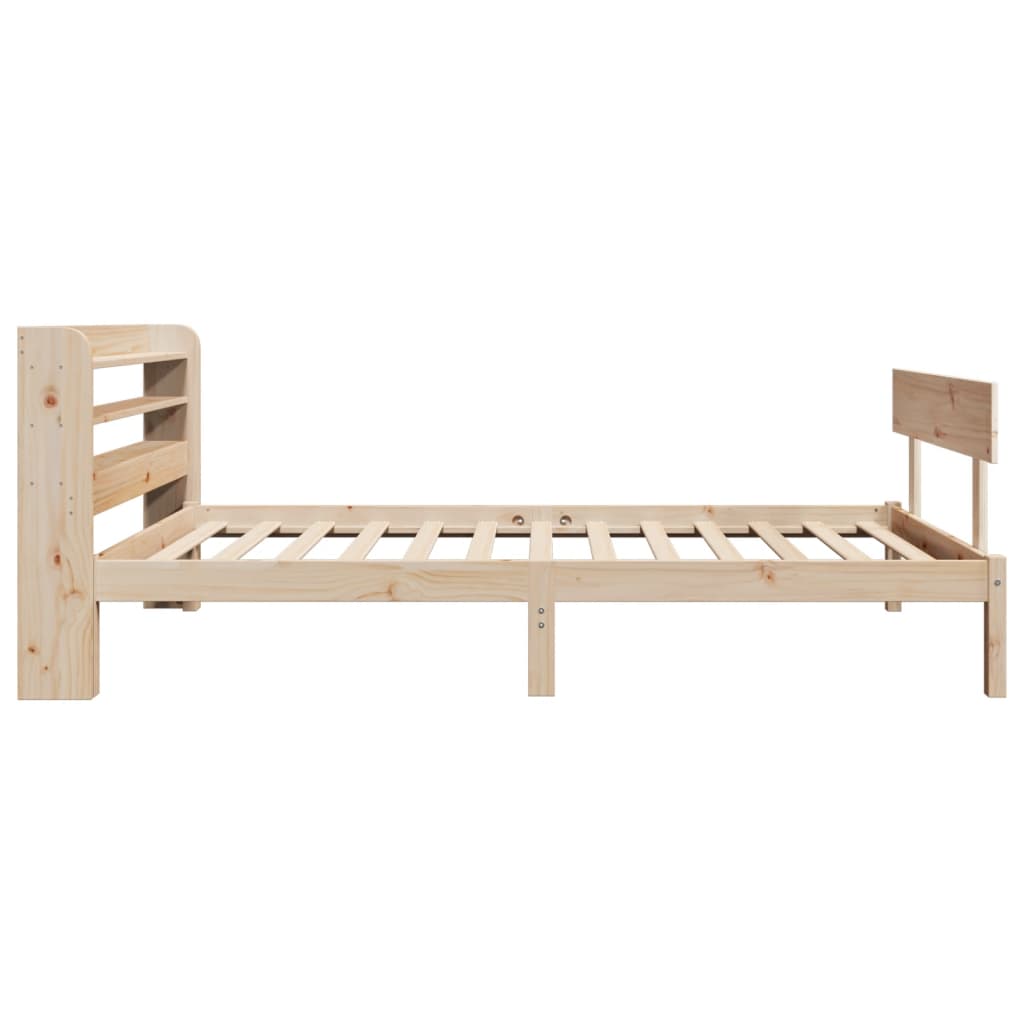 Estructura de cama sin colchón madera maciza de pino 90x200 cm v8692 - Vetonek