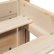 Estructura de cama con cabecero madera maciza pino 90x190 cm V0046 Vetonek