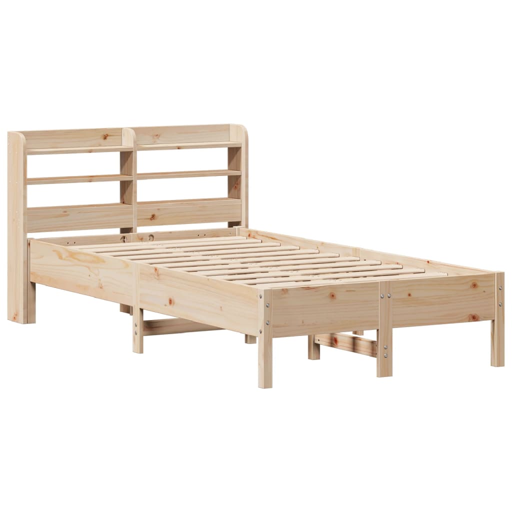 Estructura de cama sin colchón madera maciza de pino 90x200 cm v1531 - Vetonek