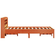 Estructura de cama sin colchón madera maciza marrón 120x190 cm - Vetonek