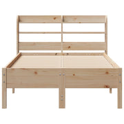 Estructura de cama sin colchón madera maciza pino 75x190 cm v1685 - Vetonek