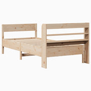 Estructura de cama sin colchón madera maciza de pino 90x200 cm v1920 - Vetonek