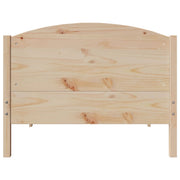 Estructura de cama sin colchón madera maciza pino 75x190 cm - Vetonek