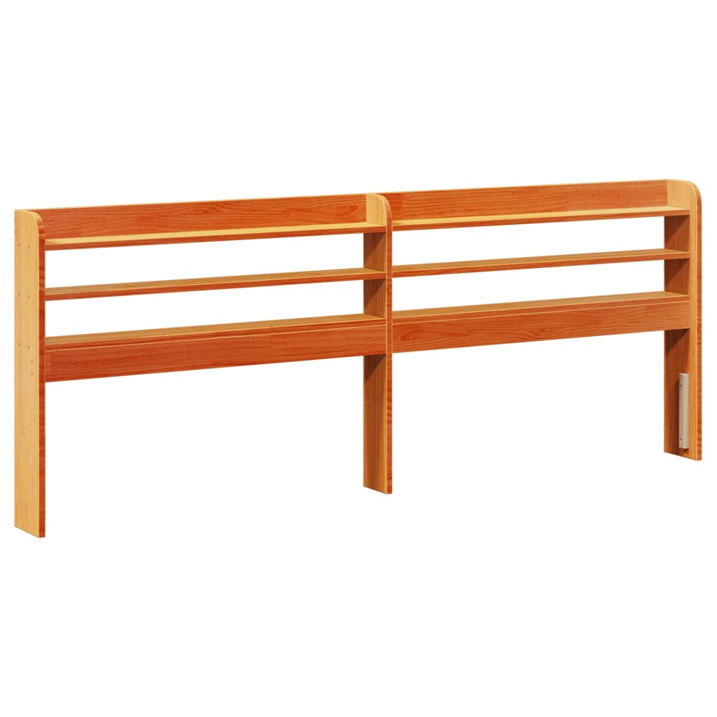 Estructura de cama sin colchón madera maciza marrón 120x190 cm v3986 - Vetonek