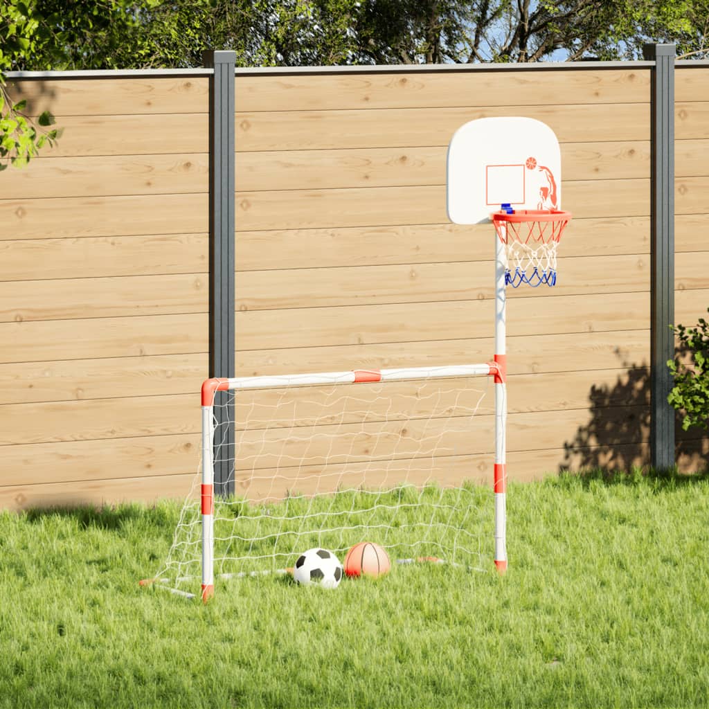 Vetonek Juego infantil de fútbol y baloncesto con balones 98x50x70 cm