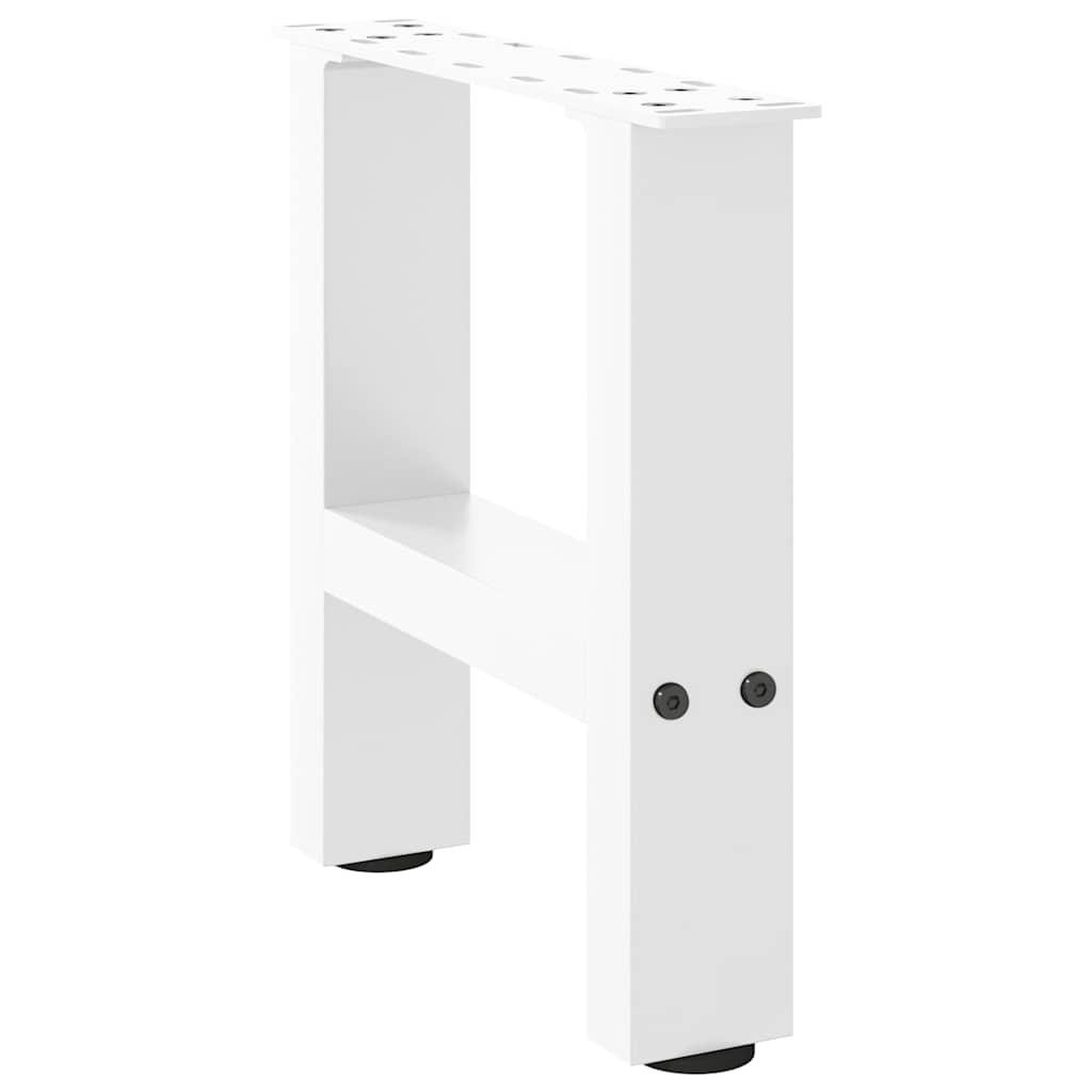 Patas para mesa de centro de acero blanco 2 uds 30×30 cm