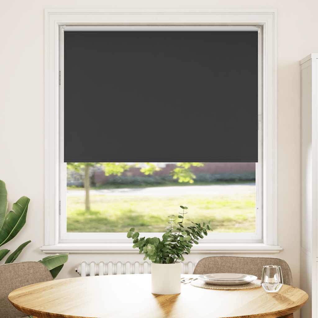 Vetonek Estor Enrollable Opaco negro 105x130 cm Tela Ancho 100,7 cm