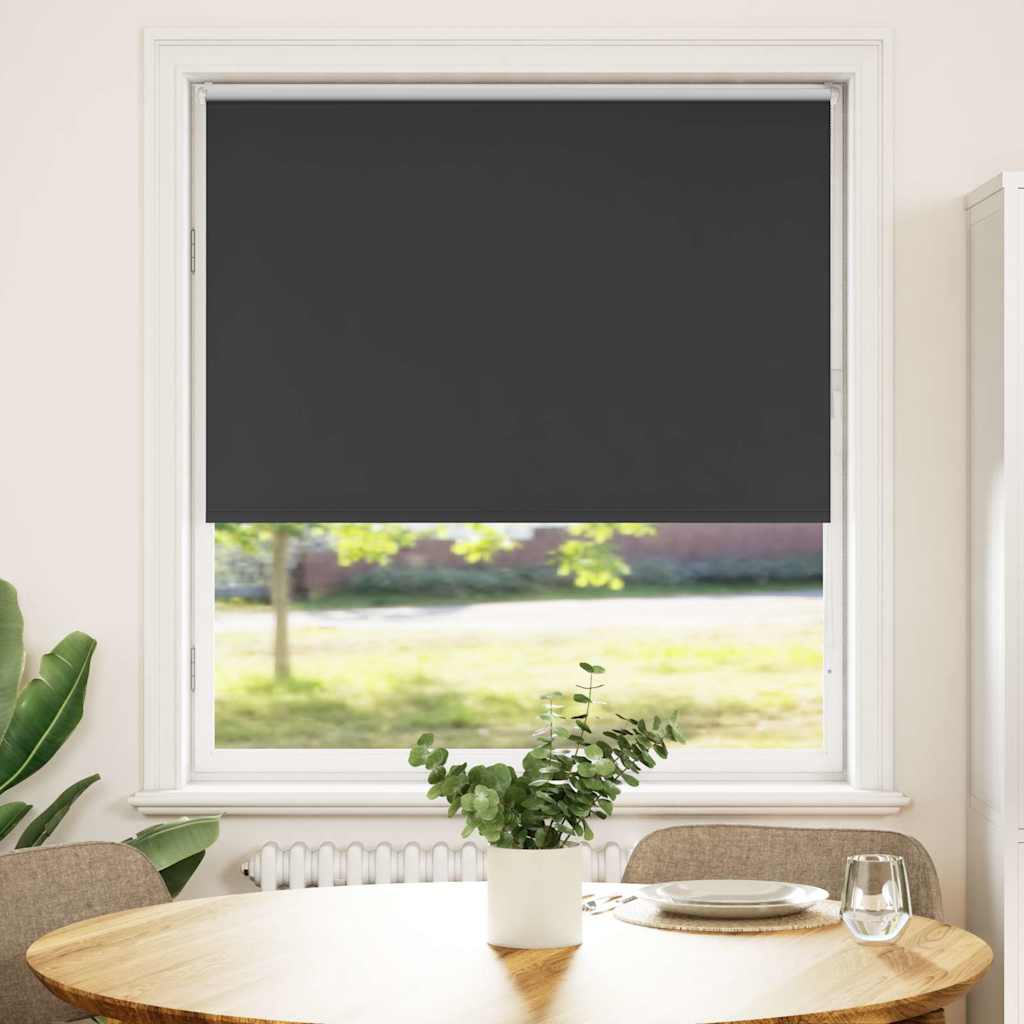 Vetonek Estor Enrollable Opaco negro 110x130 cm Tela Ancho 105,7 cm