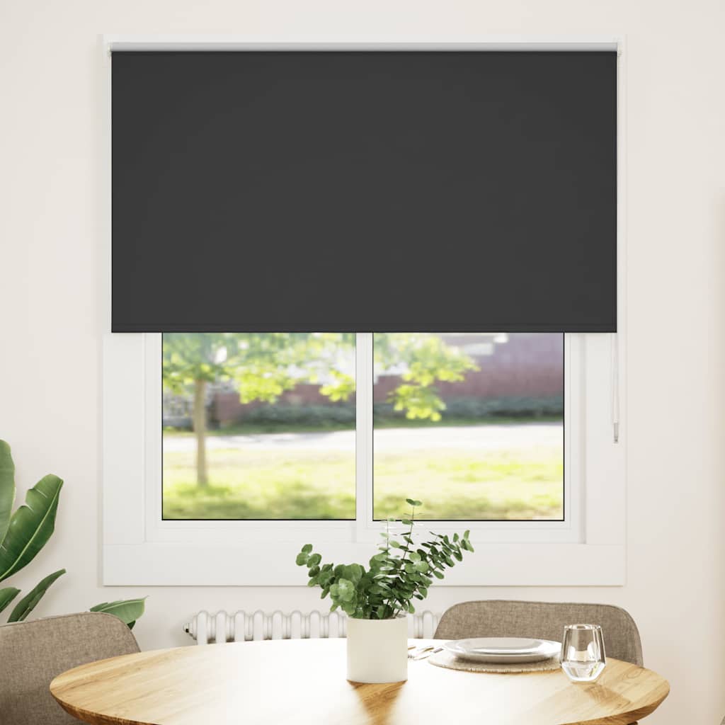 Vetonek Estor Enrollable Opaco negro 120x130 cm Tela Ancho 116,6 cm