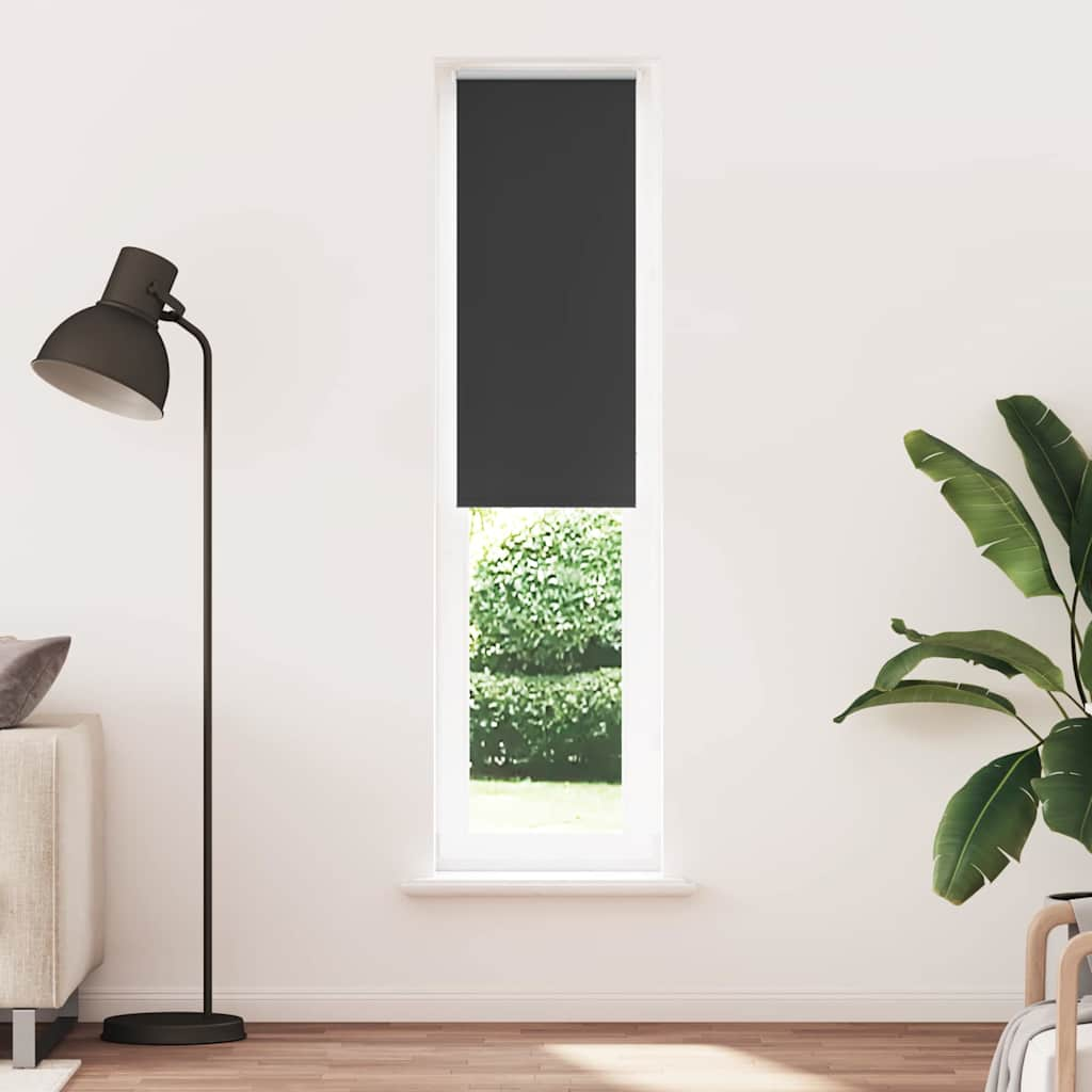 Vetonek Estor Enrollable Opaco negro 40x210 cm Tela Ancho 35,7 cm