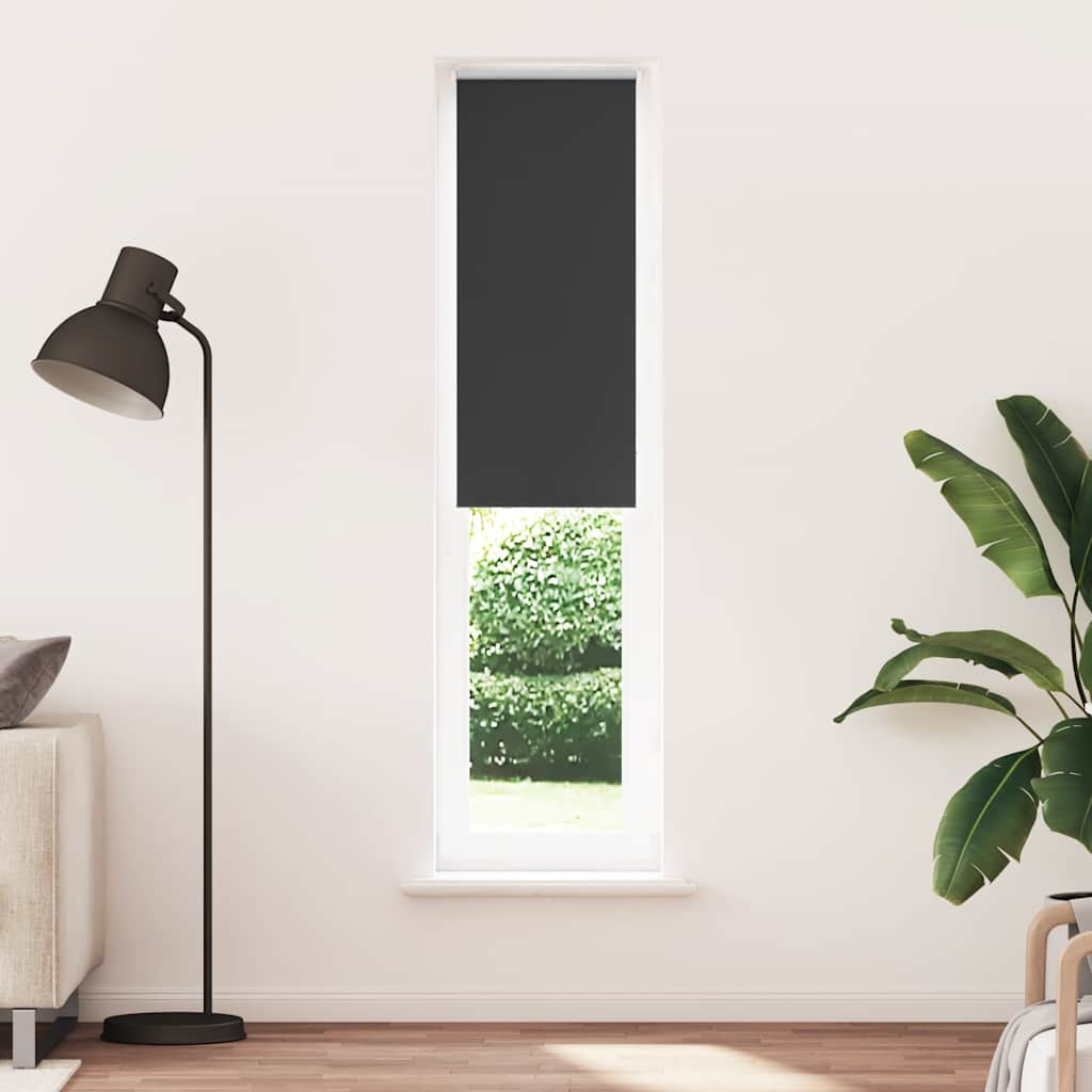 Vetonek Estor Enrollable Opaco negro 50x210 cm Tela Ancho 45,7 cm