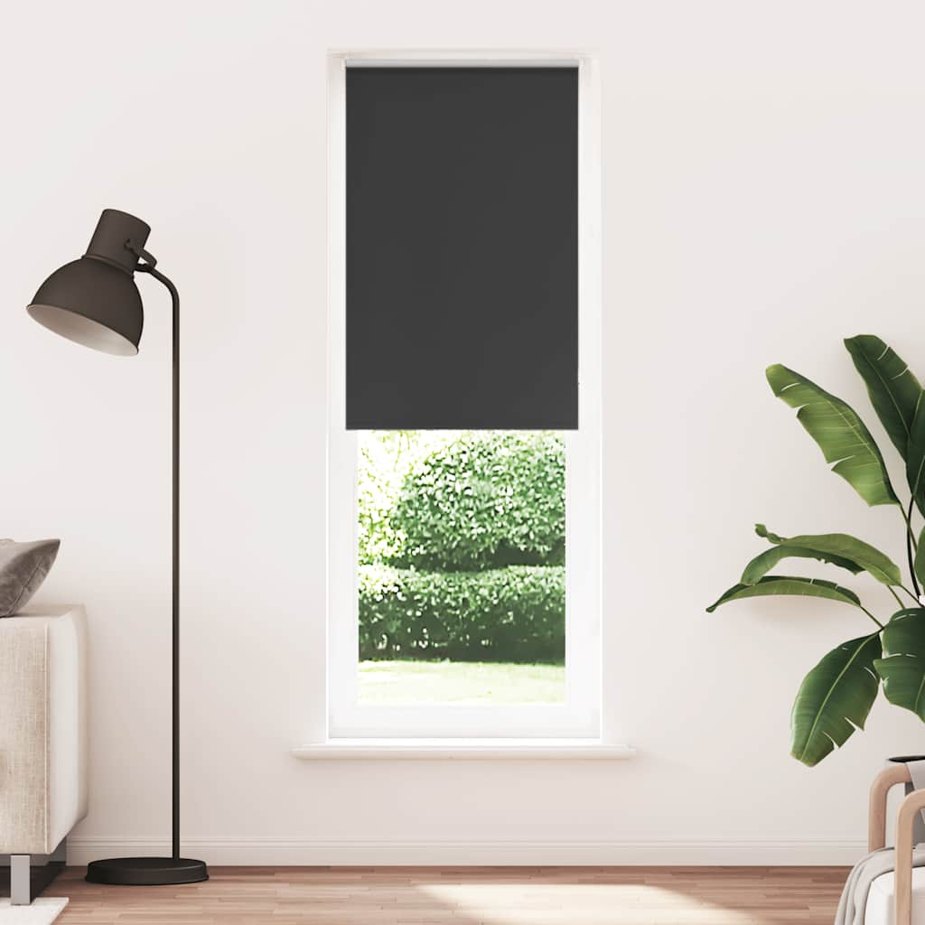 Vetonek Estor Enrollable Opaco negro 70x210 cm Tela Ancho 65,7 cm